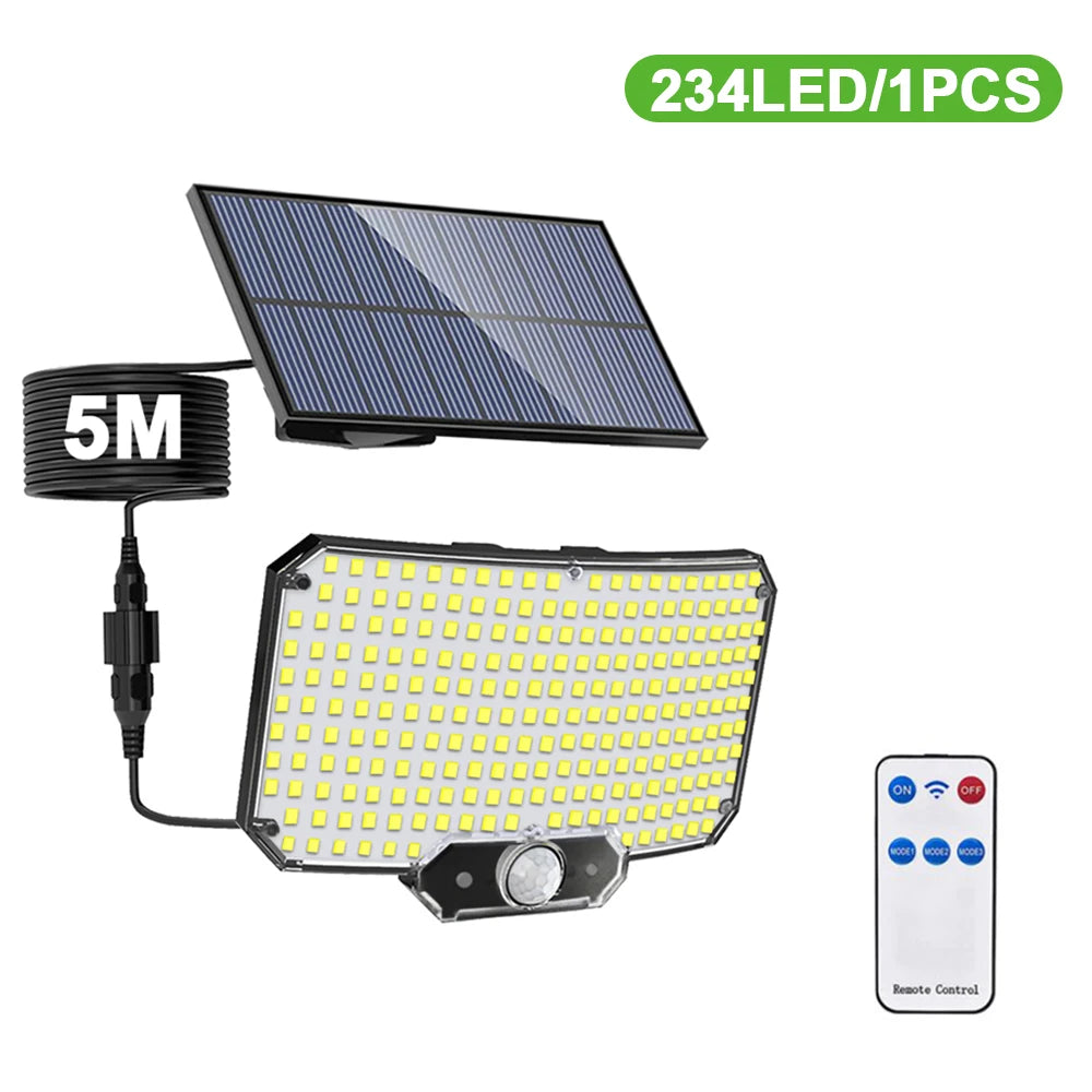 234 LED Solar Flood Light, Perfect for Any Weather